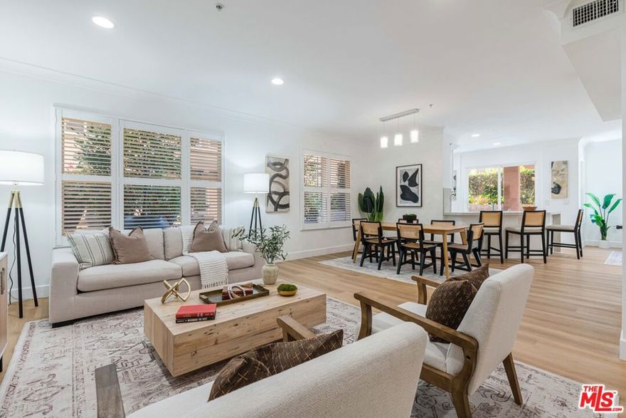 Newly remodeled Tempo home in Playa Vista with an ideal two story layout. This residence features three official bedrooms together on one level, a rare and highly desirable floor plan, plus an additional flex space perfect for an office or play area. Light, bright, and thoughtfully updated, the main level features a beautiful chef's kitchen with quartz countertops, custom cabinetry, stainless steel appliances, and a welcoming den/flex space. Just outside, you will find the large outdoor patio, creating effortless indoor-outdoor living. The kitchen flows naturally into the open living and dining areas, offering plenty of room for entertaining or unwinding at home. Upstairs, the primary suite serves as a peaceful retreat with a spa inspired bath, walk in closet, and private balcony. Two additional bedrooms complete the upper level, all grouped together for convenience and comfort. Located in the heart of Playa Vista, you are just steps from Runway's shops and restaurants, Concert Park, neighborhood parks and playgrounds, and everything that makes this community so vibrant and walkable. Additional highlights include subterranean parking and access to Playa Vista's incredible amenities, including The Resort, the CenterPointe Club, pools, and fitness centers.