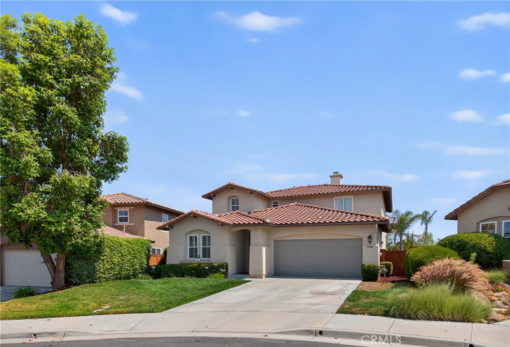 Just in time for the New School year in the Temecula Unified School District, including the most sought after Great Oaks High School, Tony Tobin Elementary and Vail Ranch Middle School. Additional, it is also near both the St. Jean's Catholic School and Linfield Christian private schools. This home is located in the Morgan Hill Community with an incredible Resort Style Clubhouse and HOA Amenities. This 5 bedrooms, 3 bathrooms, 2726 Sq. Ft. home has 2 Downstairs bedrooms and a Bathroom with a walk in shower. Perfect if you need an area for an in-law suite or guest room and an office. This home has a Formal Living room/Dining room as you enter, followed by an open concept Kitchen/Nook/Family room area. The Gourmet Kitchen has a center Island with a convenient sink and bar area for eating, walk in pantry for additional storage, Stainless Steel appliances including a Double Oven, and ample kitchen cabinets, including a Butler's panty. This beautiful home includes Plantation Shutters throughout and new neutral colored carpet. Upstairs has a spacious Primary Suite with a soaking Tub and separate walk in shower, and Dual sinks. All upstairs bedrooms have walk-in closets. The Water Heater was installed in 2023. Conveniently located near shopping, Restaurants, and the infamous Temecula Valley Wineries, and is freeway convenient. The Morgan Hill Community HOA includes an incredible Clubhouse, Pools, Spa, Pickle Ball and Tennis Courts, Weight and Exercise Room, Several Meeting Rooms, and an area to Entertain with a kitchen, Pool Table, Poker Table Game Room, Indoor Play area for children as well as a shaded Tot Lot. Also, conveniently located Galleron Park is nearby that not only has a large sports area but also a dog park area.
