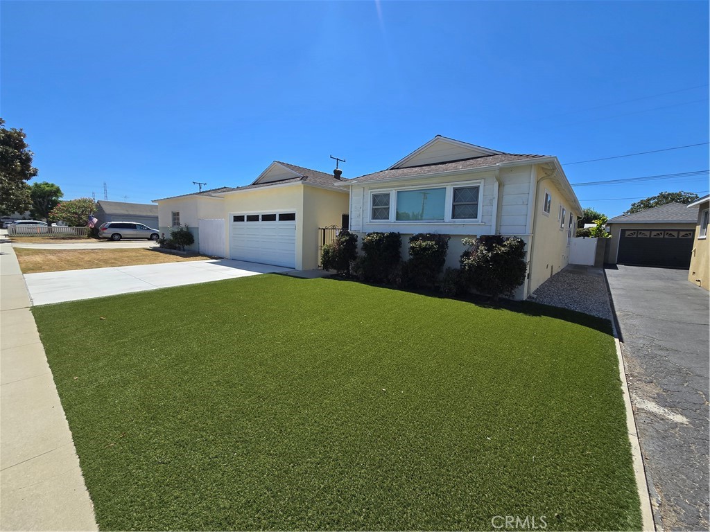 Welcome to this newly renovated 4 bedroom, 3 bath home in Northeast Torrance! This home is freshly painted, has new flooring, new ceiling fans, and blinds already installed throughout. The kitchen has a sleek new countertop and upgraded glass door cabinets as well as brand new refrigerator, stove, and dishwasher. Enjoy the convenience of doing laundry in the brand new washer and dryer located in the kitchen. Bathrooms have been renovated with marble looking shower tiles, glass enclosed shower stalls, a bathtub, and new vanities. The front and back yard are landscaped with plants as well as brand new, low-maintenance artificial turf. Enjoy the spacious backyard which contains a lemon tree and shed for extra storage. A 2 car garage and driveway provides ample parking options. Located near Guenser Park, Arlington Elementary School, Roosevelt Memorial Park, Western Ave, and more!