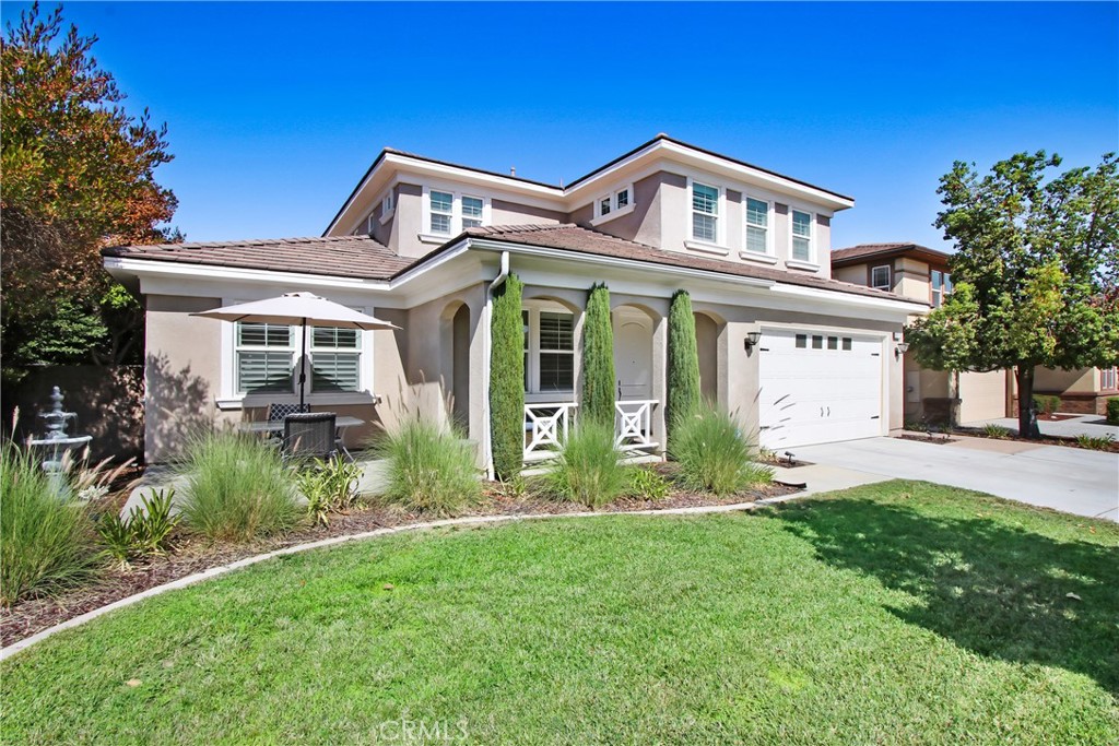 4 Bedrooms + Office · 3.5 Bathrooms · 3,365 sq ft – Upgraded Mission Ranch Beauty
This is the one! Tucked away in the desirable Mission Ranch community of Orangecrest , this beautifully upgraded Standard Pacific home offers 4 bedrooms plus an office (easily a 5th bedroom), and 3.5 bathrooms across 3,365 sq ft of stylish living space.
Step inside to find fresh custom finishes, plantation shutters, and upgraded flooring throughout. The gourmet kitchen is a dream, with granite countertops, a spacious island, and built-in stainless steel appliances — all opening seamlessly to the light-filled family room with a cozy fireplace. The main floor includes a formal dining room, living room, and a convenient guest suite with full bath.
Upstairs, the primary suite is a private retreat, complete with walk-in closets and spectacular views. The spa-inspired bath features a soaking tub, separate shower, and dual sinks. Three additional bedrooms offer generous space and storage.
Out back, enjoy your own resort-style oasis: a covered patio for year-round dining, relaxing spa, built-in BBQ, and fire pit — all surrounded by beautiful landscaping and peaceful views.
Located on a quiet suburban street close to award-winning schools, parks, shopping, and easy freeway access, this home is the perfect blend of comfort, style, and location.