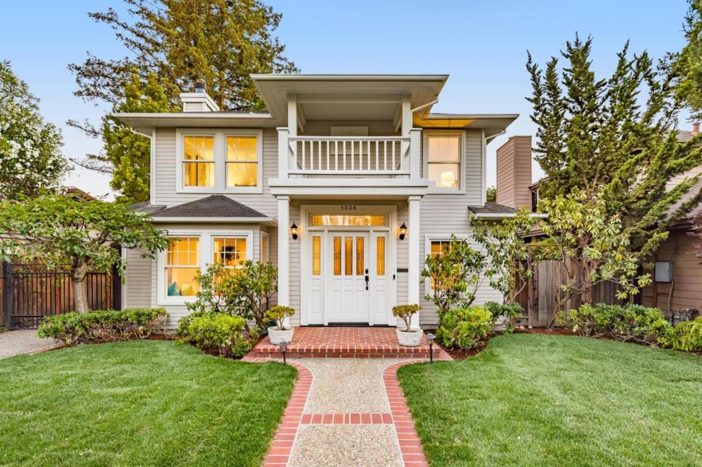 On an expansive lot of nearly ¼-acre in Old Palo Alto rests this 5-bedroom, 4-bathroom home of over 3,200 sf. Outstanding curb appeal w/2 towering cypress trees flanking a brick-lined pathway to the front door. Inside, refinished hardwood floors, millwork, and natural light craft a bright, luxurious ambiance. Highlights include 2 fireplaces, expansive gathering areas, and the chefs kitchen that flows into the family room. The spacious primary suite includes a walk-in closet, jetted tub, and step-in shower. Additional bedrooms include a guest suite, plus one that converts into a den. The sprawling backyard includes patio space and a play structure, while the gated, extended driveway leads to the detached 2-car garage with an adjacent bonus room of 252 sf. Moments to Rinconada Park and Gamble Garden, convenient to University Avenue and Stanford, and within approximately 1 mile to top schools Walter Hays Elementary, Greene Middle, and Palo Alto High.