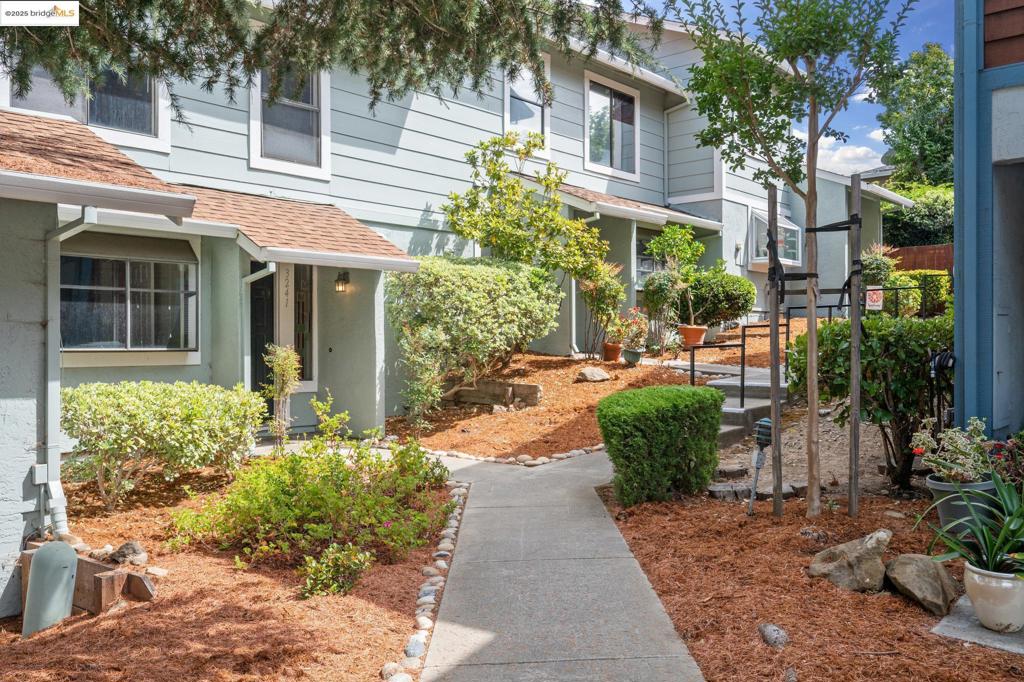 Opportunity to build instant equity and reimagine a home specific to your personal taste in one of Hayward’s most desirable and picturesque locations. Within the privacy of the gated Lakewood Village community in the Fairview neighborhood, 3241 Monika Lane awaits a savvy new owner with vision. Get in early on this spacious 3 bedroom, 2.5 bathroom townhome and seize the chance to select your own fixtures and finishes before the standard Realtor facelift. On the main level you’ll find ample living space with high ceilings, access to an outdoor patio, multiple dining areas, half-bathroom, laundry room, and the kitchen ready for your inspiration. The upper level consists of a generously sized primary bedroom with ensuite bath, two additional bedrooms, and a full hallway bathroom. Community amenities include well maintained grounds, pool, hot tub, sauna, dog park, and ample guest parking. If the sanctuary of nature is what you crave, Don Castro Regional Recreation Area is less than a half-mile away, practically in your backyard!