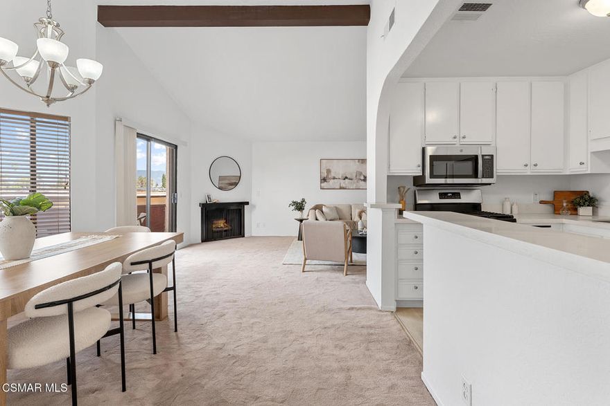 11939 Weddington #313 is a beautifully updated end unit situated in the heart of Valley Village. This 2 bedroom, 3 bathroom townhome offers a spacious layout enhanced by vaulted ceilings and abundant natural light. The unit features a brand new smart HVAC system. Fresh interior paint and balcony contribute to the home's inviting atmosphere.The remodeled kitchen is appointed with quartz countertops and stainless steel appliances, while the upstairs bathroom features a modern quartz vanity. The lower level includes the primary suite with a remodeled en-suite bath and large walk-in closet, an additional bedroom with 2 closets and ample under-stair storage, and a second updated full bathroom. A dedicated laundry area with side-by-side washer and dryer adds everyday convenience.Practical features include entrances on the 2nd and 3rd floors,  side-by-side assigned parking spaces in a secure gated garage with overhead storage. The building is well-maintained, offering secured entry, updated common areas, landscaped grounds, and a pool and spa. HOA dues include cable, internet, water, and trash.Centrally located near major freeways, shopping, dining, and entertainment, this move-in-ready residence combines comfort, style, and an ideal Valley Village location.https://11939weddingtonstreet313.com