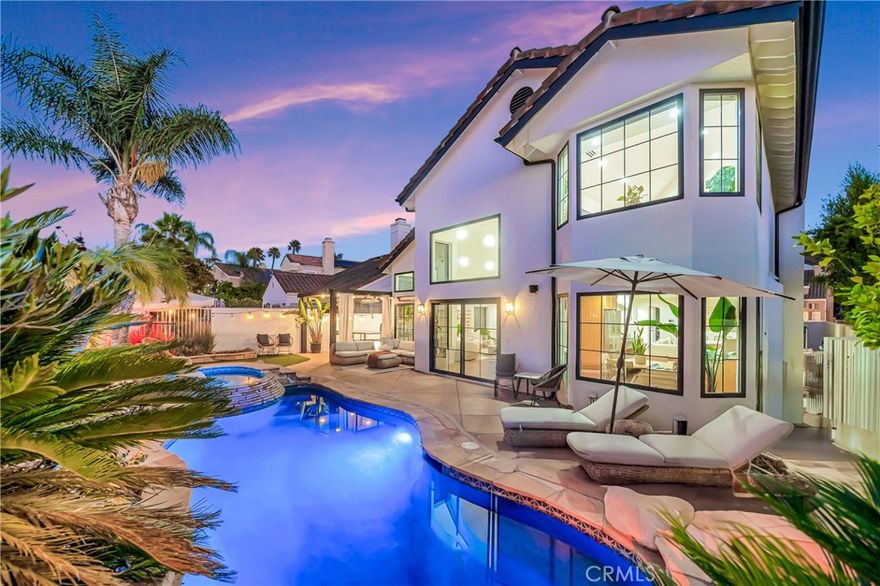 Calabasas Model Home w/ A Pool & A View!  Location! Location! Location!  This jaw dropping beauty is sure to impress the pickiest of guests!  Located on a cul-de-sac in the exclusive, gated community of Calabasas Hills, this home is renovated to utter perfection.  Surrounded by lush green landscaping,  this home shines light, bright with a Tulum style vacation vibe like no other!  The quality finishes include solid wood, wide plank floors, fresh paint inside and out, LED lighting, brand new windows and doors throughout, a brand new chef's kitchen with earth tone cabinetry, floating shelves, crisp white quartz countertops, new European appliances, a fantastic breakfast room overlooking the views, spacious family room adjacent to the quartz counter top breakfast bar, oversized formal living room / dining room. Also find a gorgeous new iron railing subtly complimenting the wood floors.  Find 2 fireplace with custom Venetian Plaster coating. Featuring a total of 6 Bedrooms, there is space for a game room, gym, office +++.  Upstairs find a resort style primary suite with 2 walk-in closets, designated sitting area and Calabasas Views.  There are 2 walk-in closets and a tastefully remodeled en-suite.  Outside, enjoy an amazing use of space... Sparking pool, spa, greenery, hotel style outdoor kitchen, lounge areas, bistro lights, and of course, more Calabasas Views... This one has a brand new HVAC, a designated laundry room and is located walking distance to Bay Laurel elementary school, the community park, Calabasas Farmer's Market, The Commons, The Calabasas Lake & More!!!