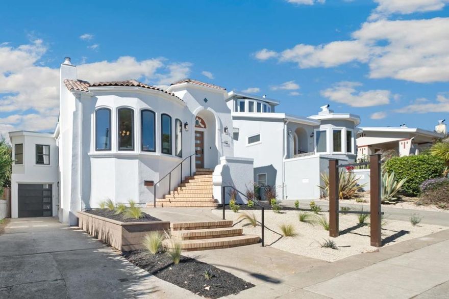 Every detail of this thoughtfully reimagined Westwood Park residence reflects care, craftsmanship, and a genuine love of home. Extensively remodeled and expanded, 611 Miramar offers the rare combination of timeless architectural charm and modern design, creating a living experience that feels both elevated and inviting.  Set on a peaceful, tree-lined street in one of San Franciscos most beloved neighborhoods, the home is surrounded by character-rich neighbors, manicured gardens, and a true sense of community.  Inside, sunlight pours through the new windows, illuminating the homes warm, open layout. The kitchen anchors the main level with designer cabinetry, sleek marble counters, and premium Thermador appliances that make cooking and entertaining effortless.  With four spacious bedrooms and two additional versatile rooms, the home offers room for everyone in the family plus flexible space for guests, a home office, or creative pursuits.  Every finish, fixture, and material was chosen with intention.  Just moments from Ocean Avenue shops, Whole Foods, and the Muni line, Westwood Park delivers the rare combination of suburban tranquility and city convenience-making this property a true San Francisco gem.