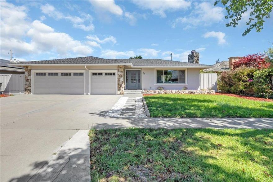 Welcome to 31 La Mirada, a modern, stylish single-story residence offering 2,454 sq ft of comfortable living space on a 7,200 sq ft lot. This home features 4 bedrooms and 3 bathrooms, arranged in an open and inviting floor plan.  The spacious kitchen is the heart of the home, showcasing abundant counter space, modern cabinetry, and a great layout for everyday living or entertaining. Bright, updated lighting throughout enhances the homes warm atmosphere.  Step outside to enjoy a private backyard with decorative pavers, landscaping, and plenty of space for gatherings or relaxation. A three-car garage provides ample parking and storage.   Located close to Salinas Valley Health, shopping, dining, and with convenient Highway 101 access, this home is move-in ready and waiting to be enjoyed.