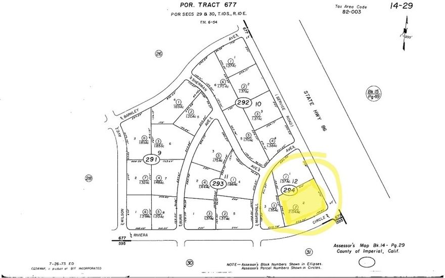 Property is located in an R3 Zoning area in a very fast growing are near the salton sea, next to the Highway and gas station.