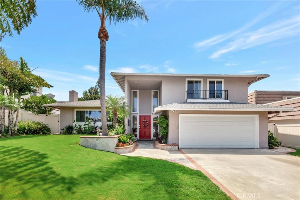 Beautifully updated tri-level home in the desirable Aegean Hills community. The welcoming entry features an 8’ custom front door with glass panels that flood the foyer with natural light. Inside, the open layout offers spacious living and family rooms with fireplaces, crown molding, and large windows.
The remodeled kitchen includes custom cabinetry, granite counters, and direct access to the backyard. A first-floor bedroom is perfect for guests or a home office, while the primary suite upstairs showcases dual closets, crown molding, and a stunning en-suite bath with dual vanities and a walk-in shower.
Step outside to a private backyard retreat with pool, grandfathered diving board, pergola seating, and lush landscaping. Recent updates include dual-pane windows, PEX re-pipe, newer roof, Lennox HVAC, and a custom water softener. With no HOA and excellent curb appeal, this home blends comfort, style, and convenience.
