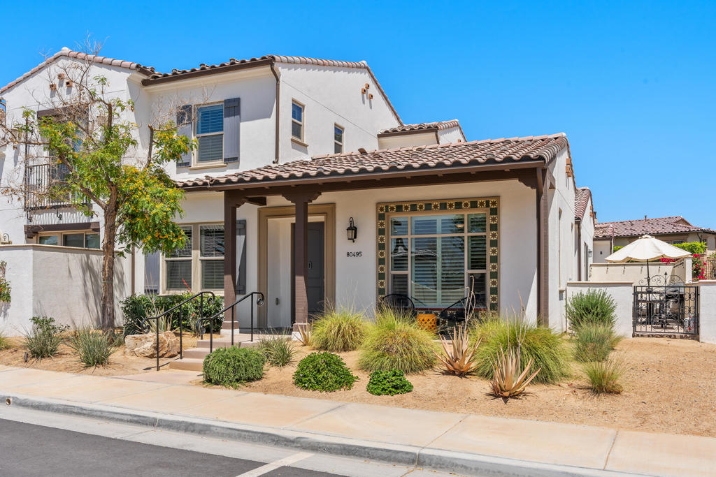 Unbeatable VALUE! This 3 bedroom, 3 bathroom, PLUS A LOFT home boasts the LOWEST price per square foot in the area! Corner property, GORGEOUS Interior and Upgrades, Prime Location! A MUST SEE! Welcome to the iconic Signature at PGA West... a highly sought-after community where luxury, comfort, and the ultimate desert lifestyle come together seamlessly!Ideally situated on a premium corner lot, this beautifully furnished 3 bedroom, 3 bathroom home features one of the most desirable and spacious floor plans, offering just under 2,000 sq ft of thoughtfully designed living space.The primary suite is conveniently located on the first level, with separated guest rooms providing privacy and comfort for visitors. Upstairs, a generous loft area offers flexible space... whether you're working from home, relaxing, or hosting extra guests!Inside, the home has been tastefully updated with quartz countertops, a custom tile backsplash, and modern vanities in both guest bathrooms. The kitchen boasts stainless steel appliances and upgraded cabinetry, flowing into a bright, open-concept great room that's ideal for entertaining. Additional features include a private attached garage, in-home laundry, and stylish designer furnishings... turnkey and ready for your next vacation escape- PLUS it is STR approved to start earning short-term rental income right after closing!Step outside to your semi-private patio, a serene space to enjoy your morning coffee or unwind under the glow of a breathtaking desert sunset!Enjoy access to the exclusive Signature Clubhouse, complete with an Olympic-style pool, fitness center, outdoor kitchen with BBQs, bocce ball courts, and reservable social spaces. All just a short walk to Ernie's Bar & Grill, golf at the legendary Stadium Course, and only minutes from the Empire Polo Grounds, world-famous festivals, dining, shopping, and the AMEX Golf Tournament.Whether you're seeking a full-time residence, seasonal getaway, or an income-generating STR investment, this property offers an unbeatable combination of luxury, location, and lifestyle!