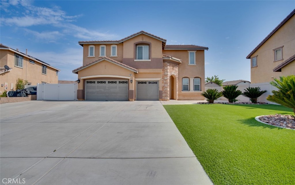 Welcome to this beautifully maintained 4-bedroom, 2.5-bathroom home, nestled in a quiet cul-de-sac in one of Perris’ most sought-after neighborhoods. Boasting true pride of ownership, this spacious home is being sold by the original owner and offers the perfect blend of comfort, convenience, and curb appeal.
Step into the backyard oasis featuring a sparkling pool and spa, ideal for relaxing or entertaining year-round. Enjoy the added benefit of paid-off solar panels, keeping energy costs low. The home also includes a covered patio perfect for outdoor dining and gatherings.
Additional highlights include RV parking, a spacious driveway, and no HOA fees—giving you freedom and flexibility. This is a rare opportunity to own a move-in ready home in a well-established, desirable community.
Don’t miss out—schedule your private showing