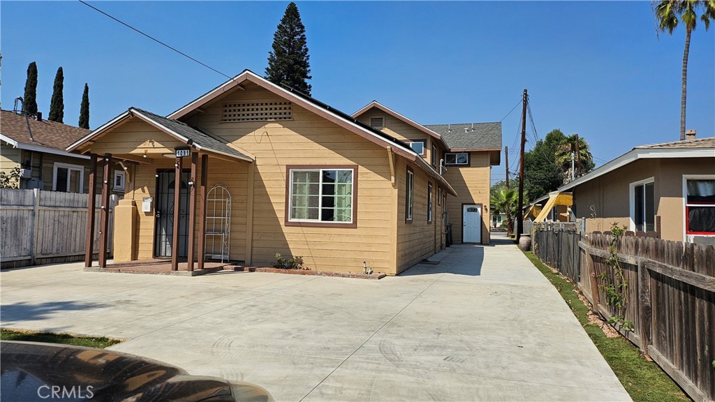 Built in 2020 is two-stories, main building (1686 square feet) in the back with large kitchen, living room + family room + 3 bedrooms and 2.5 bathrooms. Connected is the original cottage (850 square feet) that was completely renovated inside-out in 2019. The original house also has a new roof, new exterior wood cladding and updated plumbing. Total 2536 square feet. Close to 5 & 55 freeways, shopping, restaurants, houses from Tustin High, 3 miles from Irvine. 2 car garage built in 2010. In addition, the driveway can park 5+ cars: 3 cars from Bonita Street and 2 cars from the alley