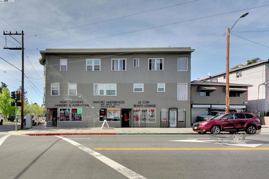 Qualified investors are invited to acquire 2605 High Street in Oakland, California. Built in 1928, this well-maintained mixed-use property features 2 studio units, 3 one-bedroom/one-bath units, 5 two-bedroom/one-bath units, 1 three-bedroom/two-bath unit, and 4 commercial spaces.  The property offers desirable upgrades, including LVT flooring in select units, newer dual-pane windows, and updated kitchens and bathrooms.  2605 High Street presents an attractive value-add opportunity, with potential upside through rent increases, capital expenditure pass-throughs, and the possible conversion of the non-conforming unit inthe  back.