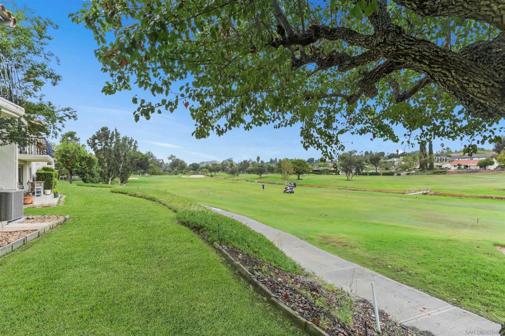 Location!Location! Location! This lovely condo in the heart of Rancho Bernardo enjoys sweeping golf course views of the 14th fairway! Check out the photos! 2 Bedroom 2 Ba unit features living room gas fireplace, updated windows, neutral decor PLUS convenient full size laundry within a hall bi-fold closet! Residents can enjoy the myriad of amenities of the RB Swim & Tennis Club (rbstc.com) at the choice of two levels of usage per household. Well maintained unit with additional benefit of epoxy lining of plumbing pipes.