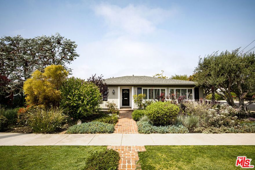 Nestled on the corner of a serene residential street in Mar Vista, this exceptional home boasts a bright and open design that exudes contemporary style and elegance. As soon as you step inside, natural light pours into the expansive living space, effortlessly connecting with the adjacent dining area and kitchen to create a warm and inviting atmosphere. The well-appointed kitchen is a culinary enthusiast's dream, featuring a large breakfast bar, stainless steel appliances, and ample storage space for all your cooking essentials.  From the living area, two sets of French doors lead to an expansive outdoor patio and detached garage. The garage has been thoughtfully refinished, providing versatile space that can easily be used as a home guest space, gym, studio or office. The primary suite is a luxurious retreat, created by combining two bedrooms to create a spacious oasis of relaxation. Boasting an oversized soaking tub, dual vanity and a walk-in closet, this space offers a serene escape from the bustle of everyday life. The second bedroom is equally stunning, with natural light streaming in and an adaptable layout that could serve as a guest bedroom or home office.  Available for immediate move-in, this impressive home offers a unique opportunity to experience the best of Southern California living in one of the most sought-after neighborhoods in the city.