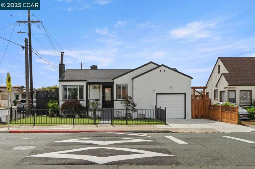 Welcome to 4026 Roosevelt Ave, a beautifully updated single-level home with a detached 2-bedroom, 1-bath ADU in Richmond’s desirable North & East neighborhood.  The main home offers 4 bedrooms and 2 baths across approx. 1,506 sq ft, featuring a cozy living room with a fireplace, recessed lighting, and stylish updated flooring throughout. The modern kitchen showcases stainless steel appliances, ample cabinetry, and an adjoining dining area perfect for family gatherings.  The detached ADU (approx. 376 sq ft) includes its own full kitchen, living area, and private entrance, ideal for extended family, guests, or generating rental income.  Situated on a corner lot, the property features low-maintenance landscaping, multiple decks, and a pergola; the perfect setup for outdoor dining and relaxation.  Nestled in one of Richmond’s most desirable neighborhoods, you’ll enjoy quick freeway access and close proximity to everyday essentials. This versatile home blends comfort, convenience, and investment potential; a rare opportunity in the heart of North & East Richmond.