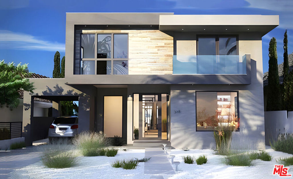 Presenting a curated three-story architectural compound, this sleek Beverly Hills residence seamlessly blends modern design with luxurious living. Boasting five bedrooms, this hand-curated home leaves no detail overlooked in providing comfort and style. As you enter, natural light streams through expansive windows, giving the space life and warmth. It has five thoughtfully arranged bedrooms, all with en suite bathrooms and two powder rooms totaling 5,470 sqft. The Miele appliance chef's kitchen with a large island is a gathering point. Additional built-in storage has been created throughout, adding to the house's functionality. The expansive kitchen and family room doors can be slid open to make an indoor-outdoor space. The low-maintenance landscaped backyard includes a pool and spa that are non-chemically ozone-purified and ionized light sterilized. Ascend to the upper floor to discover the home's highlight, the primary suite. This space exudes sophistication, featuring custom closets and imported Italian finishes. The retractable skylight offers a mesmerizing view of the starlit sky, creating a truly enchanting ambiance. Entertainment options abound on the lower level, with a private bar with a full refrigerator, an outdoor lounge area for alfresco gatherings, and a dedicated screening room. Embrace the luxury and charm of Beverly Hills living while indulging in the finer things in life. Welcome to a home that combines luxury with everyday comfort, inviting you to create enduring memories in a unique space. The house is equipped with a Tesla car charger.