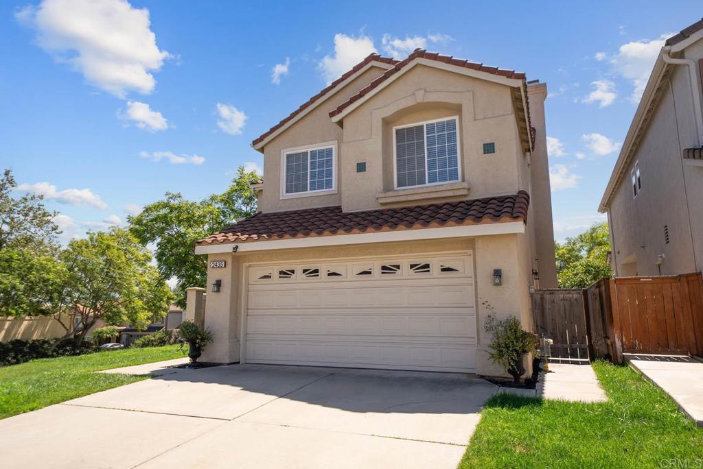 Tucked inside one of Escondido’s most desirable gated communities, this beautiful 4-bedroom, 2.5-bathroom home offers 2,090 square feet of stylish and functional living space. Situated on a prime corner lot with over 7,400 square feet, you’ll appreciate the added privacy, curb appeal, and the low-maintenance turf and gate, both installed just 2 years ago which is perfect for play, pets, or entertaining with ease. Inside, enjoy thoughtful upgrades like newly installed carpet upstairs and updated tile flooring in the primary bathroom. The main living area features a cozy fireplace, while the kitchen offers everyday convenience with a dishwasher, gas range/oven, and all appliances included making your move seamless. Comfort is a priority with a newer central air conditioning system, ducting, and furnace, all approximately 7 years old, ensuring efficient year-round climate control. The home includes an attached 2-car garage plus additional driveway parking, and you’ll be surrounded by community amenities that truly elevate your lifestyle: a resort-style pool, fully equipped gym, basketball and tennis courts, a playground, and breathtaking canyon views that make neighborhood walks feel like a daily retreat. **This house Qualifies for 4% Rate, Ask me how**