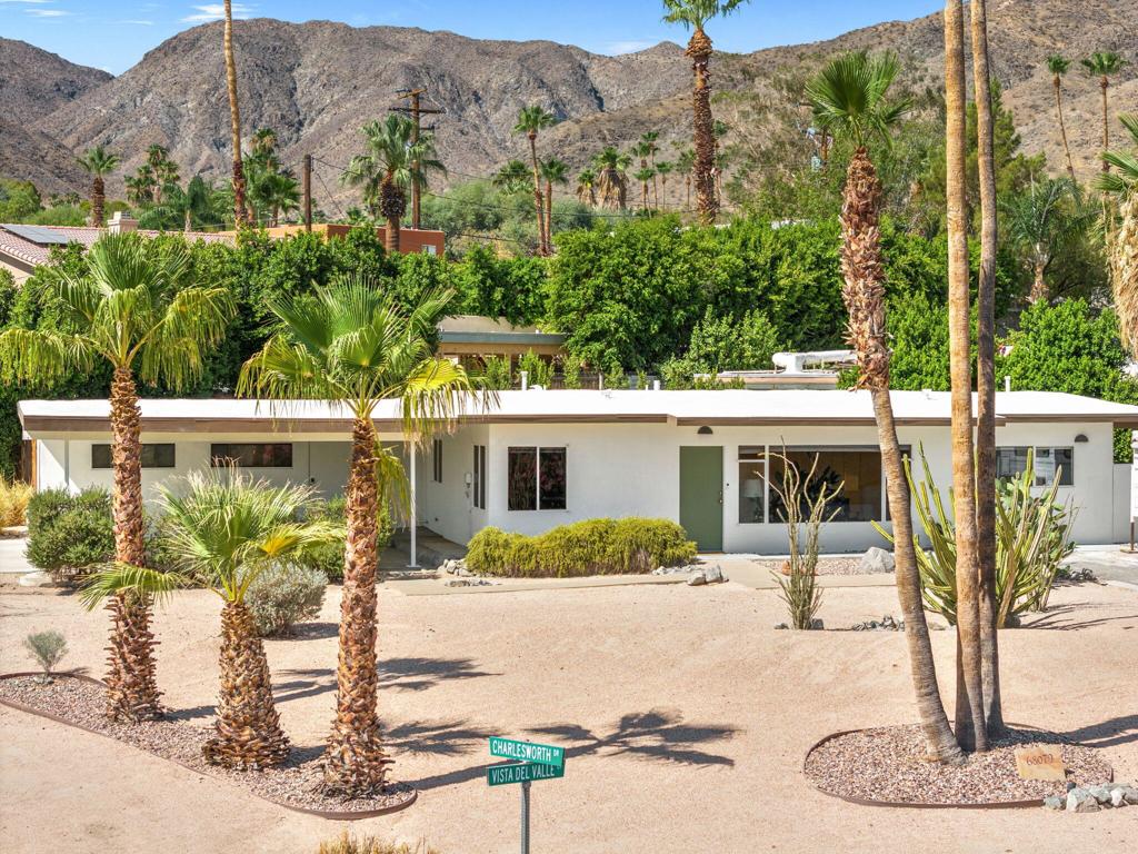 Welcome to Cathedral City Cove - a true hidden gem in the Coachella Valley! This updated 3-bedroom, 3-bathroom Mid Century Ranch Style home sits on a spacious corner lot with modern desert landscaping and additional room for pool/spa. Recent upgrades include: freshly painted exterior, brand new central AC unit, brand new new mini-split in third bedroom/multipurpose room, remodeled primary bathroom, freshly painted second bathroom, roof stripped and foam recoated (Summer 2024), underground main electrical line (no overhead wires). Enjoy the outdoors with nearby hiking and biking trails, golf courses, and just minutes from restaurants, casinos, shopping, and entertainment. Don't miss this opportunity to own in one of Cathedral City's most desirable areas!