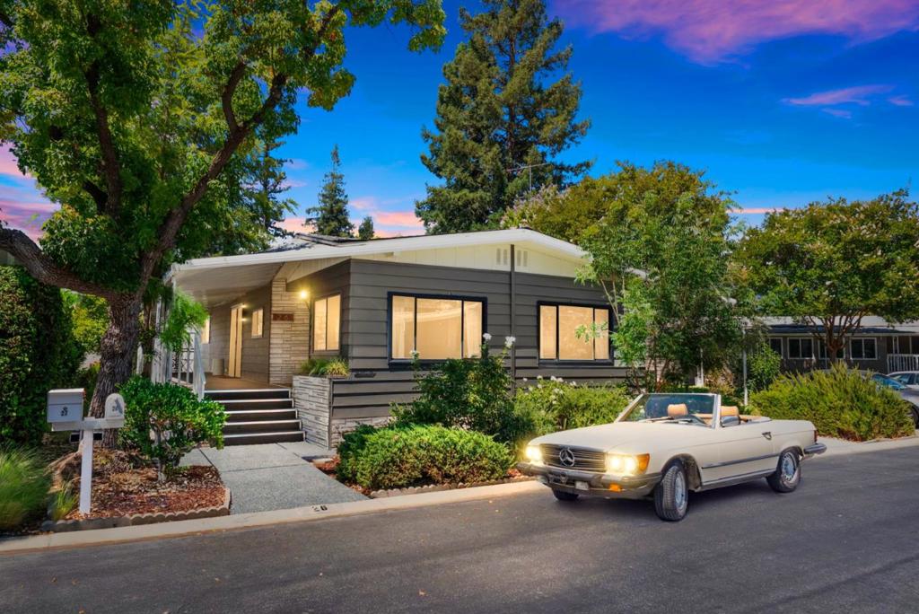 Nearly $200K spent on a brand-new, high-end remodel! This meticulously updated mobile home offers luxurious single-level living in the highly desirable 55+ community of Quail Hollow. Thoughtfully rebuilt with top-of-the-line upgrades throughout, this home is essentially brand new - from the reengineered jacks beneath the structure to the superior-quality new roof, all-new dual-pane windows, and fully redesigned kitchen and bathrooms. The 2-bedroom, 2-bath layout features spacious formal living and dining areas, modern designer finishes, a cozy family room with skylight, and a versatile covered patio. Set on a coveted corner lot with no neighbor on one side, the home also provides easy access to the community clubhouse, pool, guest parking, and peaceful landscaped walking paths. This absolutely beautiful park offers one of the most reasonable space rents in the area at $1,090 per month, making it extremely desirable. Less than a mile from Whole Foods, Trader Joes, The Pruneyard, and Hamilton Light Rail Station, and within close proximity to downtown Campbell, major highways, and top employers like Netflix, Apple Park, eBay, Adobe, Zoom, Google, and Santa Clara Valley Medical Center. Dont miss this rare opportunity to own a 100% turn-key home in Quail Hollow. Expected to move fast!