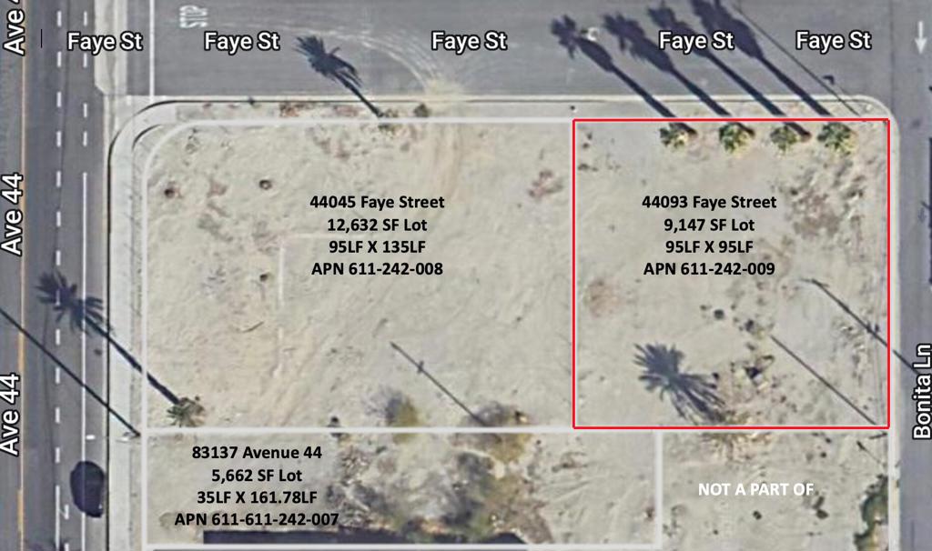 Lot is flat with water meter & sewer hookup. There were dwellings on the property that were razed several decades ago. Four (4) Palm Trees located on the property. The property is zoned CN-14 Connected Neighborhoods. Housing types allowed include single-family detatched and attached dwelling s with Accessory Dwelling Units (ADU's) of various sizes, condo's, small sized multi-family units, courtyard apartments, commercial. The zoning allows up to 14 units per acre.