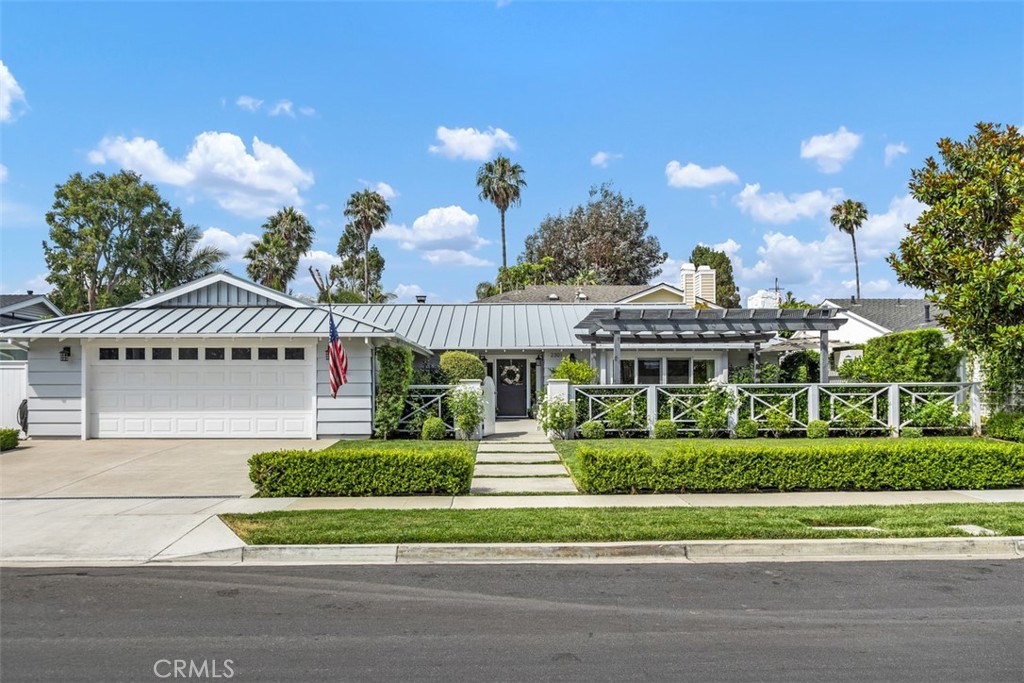 Tucked away on a serene cul-de-sac of just 17 homes, 2301 Private Road is a hidden gem in a quintessential “Leave It To Beaver” neighborhood, complete with a central park, community pool, and charming cabana. This beautifully reimagined three-bedroom, two-bathroom residence features oak hardwood floors, a remodeled chef’s kitchen with top-of-the-line Thermador appliances, and spa-like bathrooms that deliver true wow factor. Designer lighting and thoughtful touches elevate every room, while a versatile office or playroom adds flexibility to the floorplan. The California room, framed by a manicured hedge for privacy, boasts a built-in fireplace and trellis, offering a seamless indoor-outdoor lifestyle. The backyard continues the theme with a built-in BBQ island, firepit, and trellis-covered dining area—perfect for entertaining. Lovingly cared for and move-in ready, this home is a rare opportunity to enjoy timeless style and modern comfort in one of the area’s most desirable enclaves.