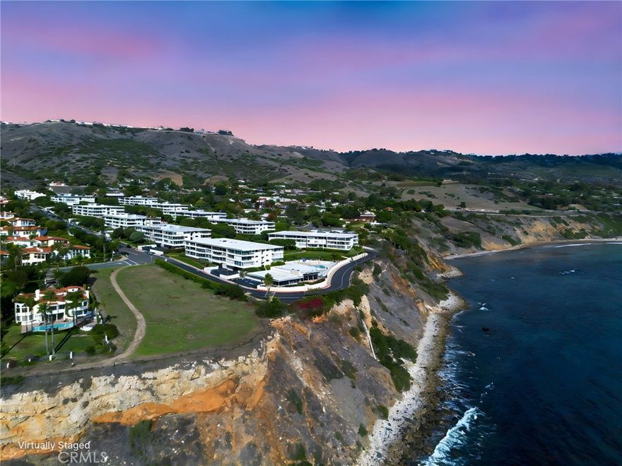 Indulge in a new level of coastal sophistication in prestigious Palos Verdes, where every moment feels like a seaside escape. This elegantly  two-bedroom, two-bath residence welcomes you with an expansive, sun-drenched layout framed by floor-to-ceiling glass, capturing the gentle glow of the ocean light throughout the day.Step into a kitchen designed for both beauty and function, showcasing granite surfaces, new cabinetry, and new flooring that flows through the home. Freshly painted interiors with thoughtful upgrades create an ambiance of modern luxe with a timeless coastal influence.Life at this residence is defined by indoor–outdoor harmony. This is your personal gateway to soothing breezes drifting off the Pacific. The primary suite serves as a serene retreat with an ensuite bath ready to be transformed into your ideal sanctuary. Perched atop a dramatic bluff, the Palos Verdes Bay Club is celebrated for its resort-caliber amenities and serene natural setting. Welcome to a world of leisure: dual tennis courts, a shimmering pools and relaxing spas, badminton and shuffleboard courts, impeccably landscaped grounds, and a private entry to the exclusive Trakas coastal trail. A recently reimagined clubhouse—complete with a full kitchen, BBQ area, TV lounge, and a state-of-the-art gym—further elevates the community’s luxury lifestyle. This is more than a home—it's a private escape and a rare piece of Southern California paradise.