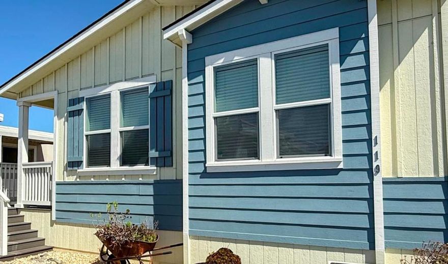 WOW! This is one you've been waiting for in the Adult (55) Hayward Mobile Park. This property features: 2 bedrooms; 2 full baths; open living concept with living/dining room and kitchen adjacent to one another. Kitchen features granite countertops, stainless steel appliances, gourmet island, and lots of storage including primary suite with private bath, large stall shower; indoor laundry room with washer and dryer included; security door; ceiling fan in the living room; low space rent. Cute side yard with Meyer lemon tree. Perfect pet friendly location within proximity to 880 and 580 freeways. Near Southland Mall, lots of restaurants, Chabot College and new International market place coming soon. Escrow pre-opened with Bay Area Escrow.