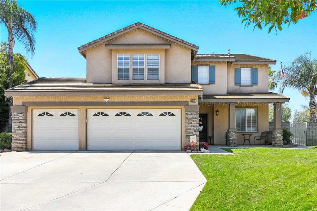 Stunning Pool Home in Highly Desirable Orangecrest Neighborhood
Welcome to this beautiful two-story home located in the sought-after Orangecrest community, just minutes from the 215 freeway. This spacious residence features soaring vaulted ceilings and an inviting layout perfect for comfortable living and entertaining.
As you step inside, you're greeted by a formal living room with plush neutral carpeting that flows seamlessly into the hallway with stylish laminate flooring. The kitchen boasts elegant granite countertops, rich oak cabinetry, and opens to the cozy family room—ideal for everyday living.
Downstairs, you'll find a full bedroom and bathroom with a tub/shower combo—perfect for guests or multigenerational living. Upstairs offers three additional bedrooms, two full bathrooms, and a generous loft that can easily be used as a fifth bedroom, home office, or playroom.
The primary suite features double door entry, abundant natural light, and a spa-like bathroom with dual sinks, a soaking tub, and a separate shower.
Step outside to your private backyard oasis, complete with a sparkling pool, spa, and built-in barbecue island with a palapa—perfect for hosting family and friends.
Additional highlights include owned solar panels for energy efficiency and cost savings. Don’t miss the opportunity to own this exceptional home!