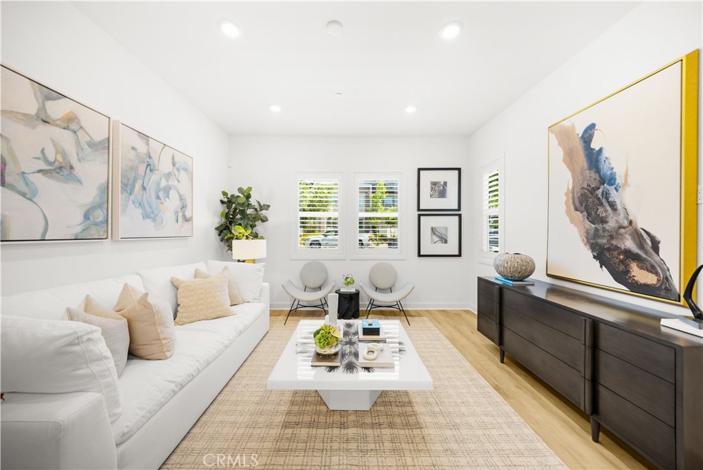 Built in 2023, this stunning 5-bedroom, 4-bathroom home offers 2,720 square feet of thoughtfully designed living space across three levels. Located within walking distance to top-rated elementary, middle, and high schools, it’s the perfect blend of comfort and convenience.
The first level features a spacious open-concept floor plan where the living and dining areas flow seamlessly together—ideal for both everyday living and entertaining. Sliding glass doors lead to a covered patio, creating a smooth transition for indoor-outdoor enjoyment.
On the second floor, you’ll find four generously sized bedrooms, including the luxurious owner’s suite with a spa-inspired bathroom, walk-in closet, and a private covered deck. The third floor has been smartly transformed into a bright and expansive fifth bedroom with its own full bathroom, offering flexible space for guests, a home office, or multi-generational living.