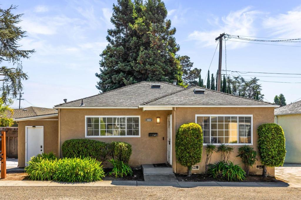 Welcome to 20860 Baker Rd, Castro Valley a beautifully updated single-level home offering comfort and privacy in a serene setting. This 2-bedroom, 1-bathroom gem has been refreshed with new kitchen cabinets, sleek countertops, fresh flooring, updated paint, and recessed lighting throughout, giving it a modern and inviting feel. Meticulously maintained over the years, its truly move-in ready. Inside, you'll enjoy the open-concept design thats perfect for entertaining, while still providing just the right amount of separation for cozy, personal spaces. The homes layout and setting create a true sense of privacy and independence thats hard to find. Step outside to a spacious, usable yard with endless possibilities for relaxing or entertaining. Located in the heart of Castro Valley, this home provides easy access to top-rated schools, BART, public transportation, and major freeways putting shopping, dining, and parks just minutes away. Whether you're searching for your first home or looking to downsize with ease, 20860 Baker Rd is the perfect blend of style, comfort, and convenience.