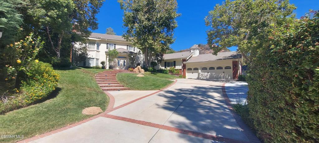 **AVAILABLE** **FULLY FURNISHED Short or Long-Term Rental**Welcome home to this beautiful, custom, classic two-story pool home that perfectly blends comfort and sophistication. Nestled on a quiet cul-de-sac in one of the most desirable areas of the prestigious North Ranch neighborhood, this impressive view property encompasses approximately 4,461 square feet on over a half-acre private lot that backs up to natural land. The home features an open floor plan with 10 foot high ceilings and stunning hardwood floors throughout, making it ideal for entertaining or family gatherings. Relax in the resort-style backyard with pool, BBQ, pizza oven, fruit trees, large patio and access to hiking trails.