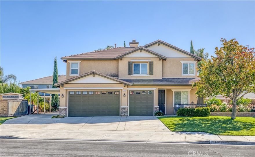 Welcome to 1614 Dragon Fly Circle, a beautifully maintained 4-bedroom, 3-bath home offering 2,662 sq ft of living space on a 0.21-acre corner lot. Built in 2006, this property combines comfort and functionality with a three-car garage and gated RV parking.



Inside, you’ll find an open layout with a spacious living and dining area, a cozy family room with fireplace, and a well-designed kitchen featuring a large center island, abundant cabinetry, and stainless-steel appliances. A versatile downstairs open office offers potential for a study, gym, or work space. Upstairs includes a large loft, laundry room with utility sink, and a generous primary suite complete with dual sinks, soaking tub, separate shower, and walk-in closet. Garage features plenty of storage with custom built cabinets and a utility sink for convenience! 



Outdoors, the backyard is perfect for entertaining, complete with a full-length covered patio, fruit trees, a storage shed, and low-maintenance landscaping. Located 0.4 miles from Bolander Park, this home provides space, privacy, and convenience—all in one of San Jacinto’s most desirable neighborhoods.