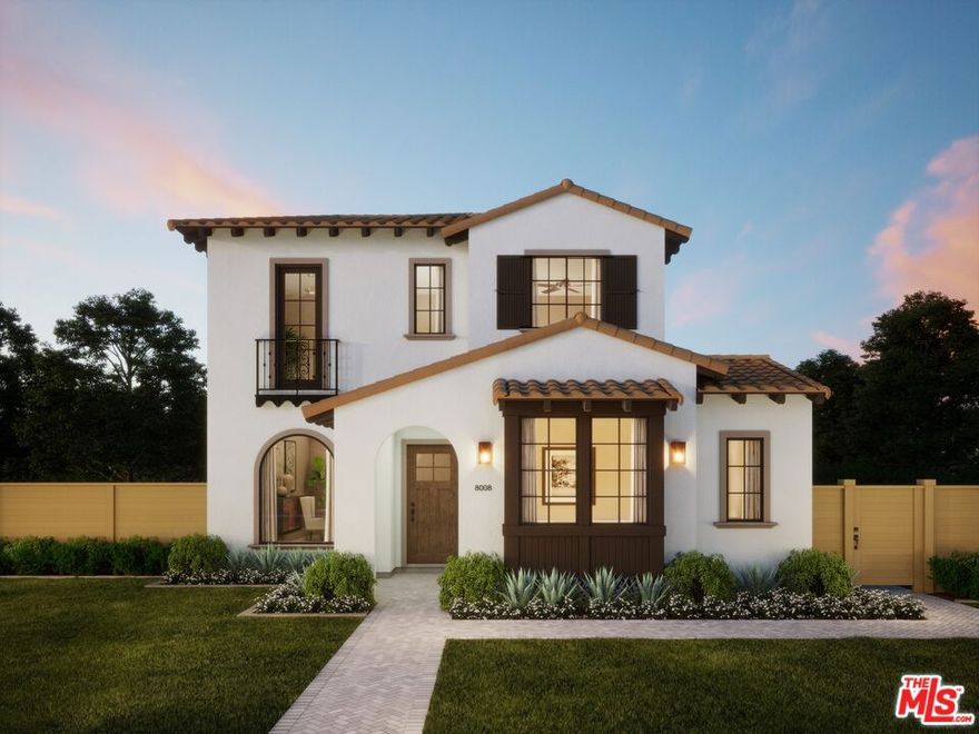 Exquisite 2-story Spanish home North of Montana is being built with an elevated and timeless style that showcases high-end features and custom-quality finishes. This masterpiece in progress is currently UNDER CONSTUCTION and located just a 1/2 block to the trendy shops and top-tier restaurants on Montana Avenue and within the coveted Franklin school district. The graceful entry paves the way to a brilliant open concept floor plan with an inviting living room boasting a cozy gas fireplace that overlooks the elegant dining room. The gourmet kitchen is equipped with top-of-the-line Wolf & Subzero appliances, a walk-in pantry, a butler's pantry, and a large island with bar seating. The kitchen opens to the sunny breakfast nook and great room with a fireplace. Stacking doors from the great room open to the covered patio and grassy backyard with a glittering pool and spa granting an impeccable indoor/ outdoor living experience. The first floor is complete with a powder room off the entry and a junior ADU with a living room, bedroom, full bath, kitchenette and private entrance. The second floor has three secondary bedrooms (one ensuite) all with walk-in closets, a full bathroom and a laundry room with a sink. The sumptuous grand suite has a gas fireplace, large walk-in closet, and a fabulous private deck perfect for enjoying the ocean breezes. The luxurious grand bath has dual-sink vanities, a freestanding tub, and a walk-in shower. This stately home is complete with an additional detached ADU and detached 2-car garage. The 2-story ADU has approx. 768 sq ft with a living room, a bedroom, walk-in closet, full bath, kitchenette, and a powder room. Unlock the advantages of buying a work-in-progress home built by TJH, a national leader in high-quality single-family residences. Learn about the preferred pricing plan, personalized design options, guaranteed completion date and more. New TJH homeowners will receive a complimentary 1-year membership to Inspirato, a leader in luxury travel. Illustrative landscaping shown is generic and does not represent the landscaping proposed for this site. All imagery is representational and does not depict specific building, views or future architectural details.