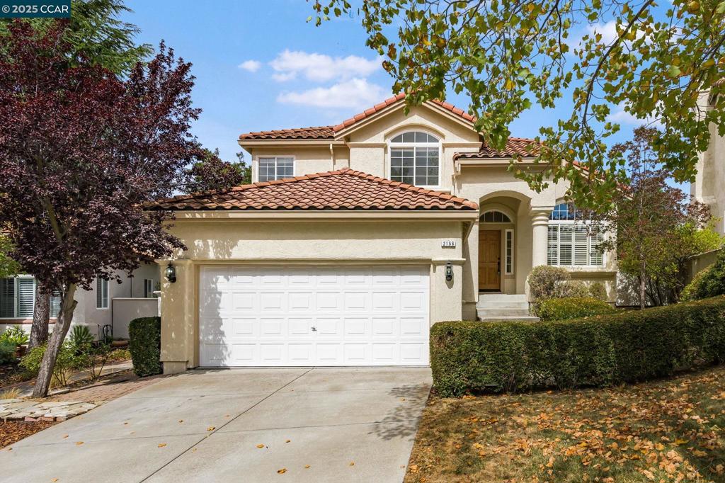 Welcome to 2156 Bluerock Circle. This beautiful 4 BR/3 BA tri-level home is located in the quiet tree lined streets of the highly desirable Canyon Creek community. Walk into the spacious living room with vaulted ceilings, plantation shutters with an abundance of natural light. A recently remodeled eat-in kitchen with Viking cooktop & double oven await you to prepare meals for family and friends. SS refrigerator & two drawer dishwasher is also included. Lower level features a cozy family room with a fireplace, full bathroom, bedroom, wet bar and laundry room with access to garage. On the upper level you find the large Primary Suite with vaulted ceilings & bath with soaking tub and two additional bedrooms and full bathroom. This home has just been fully painted inside and out with new floor coverings throughout. Close to hiking trails, Mt Diablo and Concord Pavillion. Don't miss this one! It will check all the boxes!