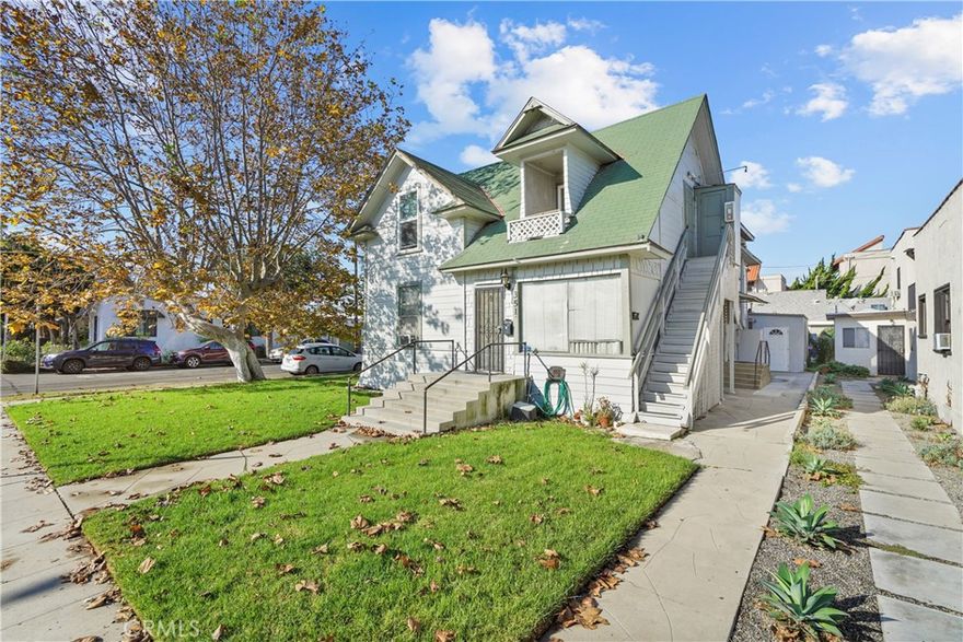 Welcome to this charming 1 bed 1 bathroom unit on the upper level in a 5 unit apartment building. The kitchen appliances include oven/stove, and a refrigerator. There is a wall furnace in kitchen and huge windows that bring in plenty of light. The bedroom has plenty of closet and storage space. There is laundry onsite just outside in an individual room, which is coin operated. No assigned parking, only street parking. No a/c but there are windows in the bedroom, kitchen, and living room to bring in fresh air. Rent includes water, gas, electricity, trash, and sewage. You are a couple of minutes away from the nearest Ralph's. Other nearby places within a few miles include Downtown Long Beach, Bluff Park, Long Beach Convention Center, and CSU Long Beach. Come and schedule a tour for this unit!
