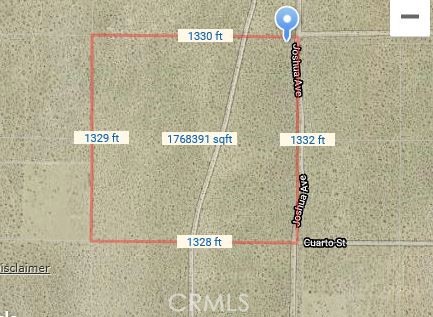 This 40 AC of open land ready for your own use and your dreams to make this your own. Great mountain views. Current Zoning is LV/AG (Lucerne Valley/Agricultural Use). Land may have been used for hay/alfalfa production when the area was the home to the dairy industry. Zoning allows for agricultural and animal keeping use as well as a dwelling (see more below). Property is located in a NMTC (New Market Tax Credit Zone) designed to encourage business start-ups to hire local talent. Other potential use: development of low=income housing project. (May require zoning use amendments at buyer cost. LIHTC may be available, buyer to verify/apply).
Property also has 1/16th Mineral Rights with ownership.
Allowable/Potential Uses: Residential, ADU, Dependent Housing, Guest Housing, Secondary Units, Lodging (e.g. BnB) Residential Care Facilities, Recreational Vehicle Use, Agritourism, Agriculture, Nursery/Landscape materials, Camp Grounds, Private Gun Club (Skeet/Trap), Equestrian/Livestock, Alternative energy production, Wireless Communication Facility, Medical use (e.g. rehabilitation centers), Recycling Facilities, Sewage Treatment/Disposal facilities), Storage/warehouse facility. Lucerne Valley Area is conveniently located close to Victorville/Hesperia/Apple Valley metro area and the Mountain resorts of Big Bear and Lake Arrowhead. The area is experiencing explosive land sales and population growth because of affordability and proximity to most major areas of Southern California. Lucerne Valley makes a great destination for those seeking open space at an affordable price, yet within reach of modern conveniences and services. Historically, Lucerne Valley is known as the last battle in California between indigenous peoples and settlers. Lucerne Valley is also home to Mitsubishi gypsum and concrete works. * No assigned street address number.
Numerical reference is part of the APN.