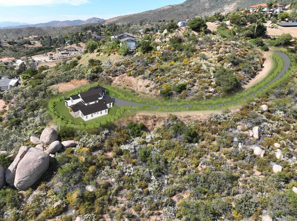 Incredible Opportunity to Build Your 5 Acre Jamul Dream Home! Amazing sweeping views across Jamul Valley to McGinty Mountain. Property is nestled amongst many beautiful custom homes, close to the Steele Canyon Golf Course and only minutes to Rancho San Diego. Located on a serene setting with outstanding views surrounded by natural beauty. Natural rock outcroppings abound and BONUS lower lot has easement access. Property has Perc Test, Map, Topo, Survey, Marked Corners and Soils Test and all utilities are available. Neighbors on all sides have services. Drill a well or hook up to Otay Water District. Private easement road paved to property. Preliminary plans for 3500SQFT modern farm home available. Contact agent for more information. Buyers to verify all.