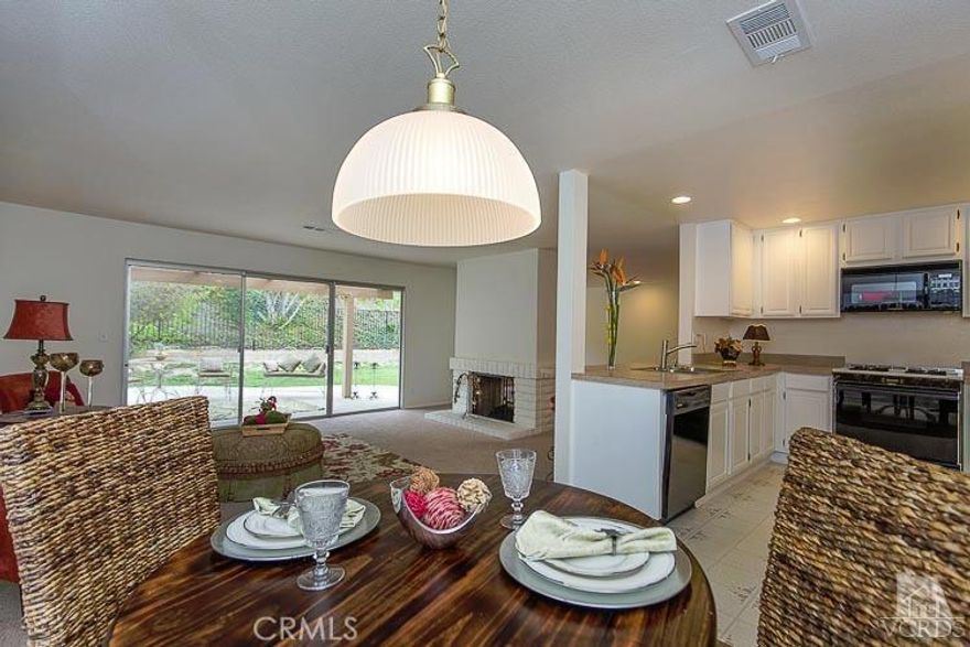 Charming single-story home in a desirable neighborhood! The interior showcases an open floor plan, smooth ceilings, freshly painted interior with neutral hues, new laminate floors in some areas, and a spacious kitchen that opens to the family room and a cozy living room with two-sided fireplace. With a generous lot size of (appx) 10,631 sf, backyard is the perfect place to relax with plenty of room for activities, it backs to open space for privacy and features a gate that leads to the fully maintained common area. Closet organizers in all bedrooms, spacious master bedroom with double door entry, low maintenance back yard, and two car attached garage with plenty of storage space adds to the tremendous appeal of this home. This inviting home is situated in a private & quiet cul-de-sac location with mature trees and distant mountain views. This home offers the best of both worlds for an active lifestyle; a quiet escape that is close to the city and all it has to offer.