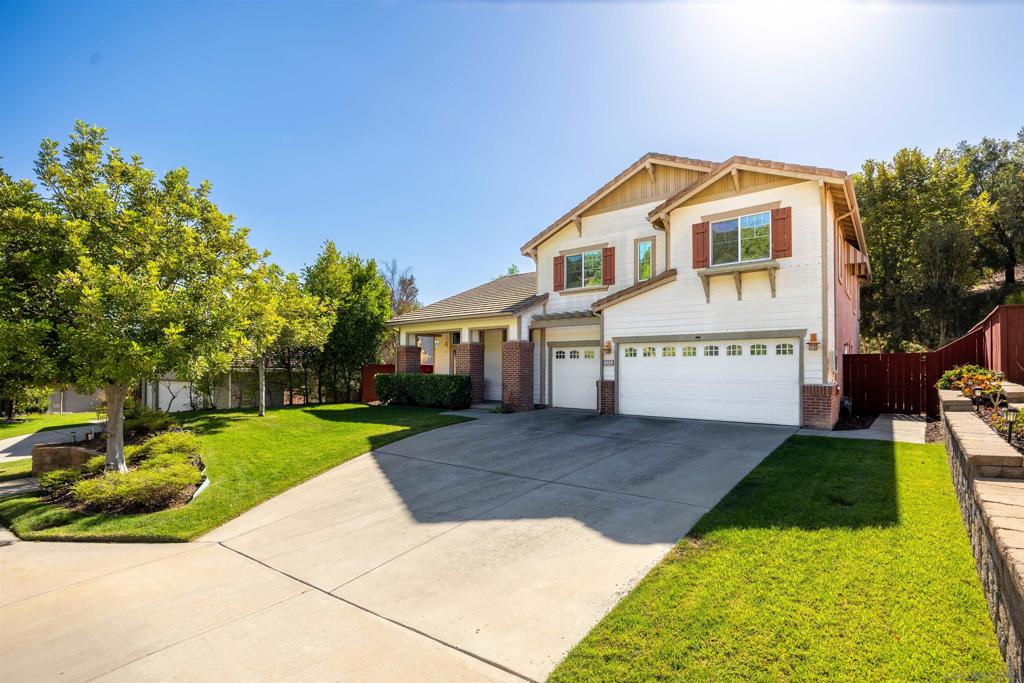 Welcome to your dream home in the highly sought-after Hidden Trails community of Escondido! This beautifully upgraded residence offers true turn-key living, with numerous improvements completed in the past two years. Boasting an open-concept layout with soaring ceilings and abundant natural light, the home is both spacious and inviting. With room to grow, the flexible floor plan offers potential for a 4th and even 5th bedroom—perfect for expanding families, home offices, or guest accommodations. Step outside to your private backyard oasis, where 11 mature fruit trees and berry bushes provide year-round harvests and vibrant outdoor living. Enjoy peace of mind and energy efficiency with 20 fully OWNED solar panels. And with plenty of space for a future pool, this home truly checks all the boxes for comfort, sustainability, and long-term value.Don’t miss this rare opportunity to own in one of Escondido’s most desirable neighborhoods!