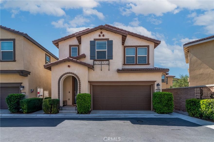 IMPROVED PRICE! Welcome to this meticulously upgraded 3 bedroom, 2.5 bathroom condo nestled in one of Eastvale's most convenient and rapidly growing areas. Built in 2020 and located within the top rated Corona-Norco Unified School District, this 1,498 sqft residence seamlessly blends modern function with refined comfort. Step inside and immediately appreciate the luxury vinyl plank flooring that spans the first floor, illuminated by custom LED under cabinet lighting and smart switches throughout. The upgraded kitchen features added lower and upper cabinetry with a butcher block countertop, creating a warm and practical workspace. The open concept layout flows into a cozy and private concreted backyard complete with a custom pergola equipped with a ceiling fan perfect for hosting or unwinding. The home has been future proofed with advanced upgrades, including 20 solar panels paired with a Tesla Powerwall, a whole house fan, tankless water heater, reverse osmosis system, and a water softener system. The garage is a dream for any hobbyist or EV owner, offering custom overhead storage, smart shelving, and three 240V outlets, one fully permitted for charging.

Smart home features: smart switches in key areas, Ring alarm system, two exterior Ring cameras, a video doorbell, and a smart front door lock all provide peace of mind. Floating shelves, and an upgraded bathroom vanity further enhance the home’s elevated aesthetic.

Convenience reigns supreme! Located directly behind a vibrant shopping center offering coffee, groceries, and dining, and just moments from multiple freeway access points. A brand new retail complex currently under construction across the street adds to the long term value of this location.

This is more than just a home..... it’s a asset with immediate comfort and long term return.