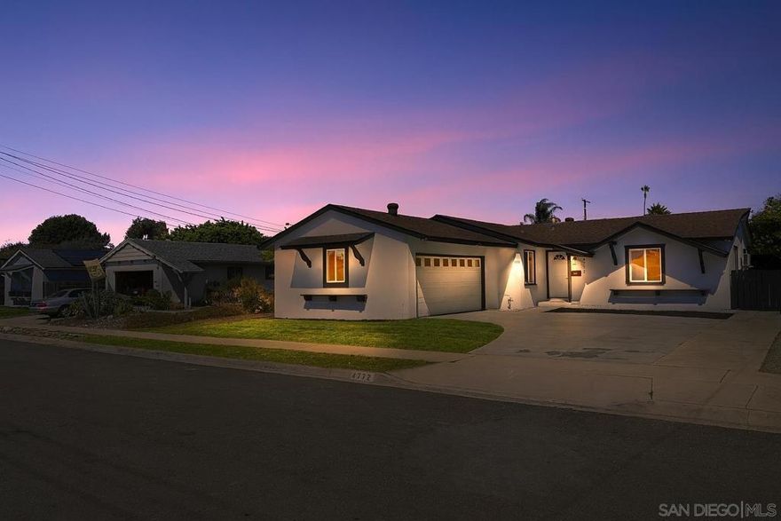 HARD TO FIND FULLY REMODELED SINGLE STORY 5 BEDROOM ON ONE OF THE FAMOUS “MOUNT” STREETS WITH 23X13 LIVING ROOM, 17X15 FAMILY WITHIN WALKING DISTANCE OF RESTURUANTS/SHOPPING AS WELL AS MINUTES TO THE 805, 52 AND 5 FREEWAYS! HOME FEATURES OPEN FLOOR PLAN, LARGE QUARTZ ISLAND WITH WATERFALL EDGES, RECESSED LIGHTING, VINYL PLANK FLOORS, HIGH END APPLIANCES, INDOOR LAUNDRY, DUAL PANE WINDOWS, CUSTOM TILE SHOWERS AND 3 NEW MINI SPLITS!  HARD TO FIND FULLY REMODELED SINGLE STORY 5 BEDROOM ON ONE OF THE FAMOUS “MOUNT” STREETS WITH 23X13 LIVING ROOM, 17X15 FAMILY ALL WITHIN WALKING DISTANCE OF RESTURUANTS/SHOPPING AS WELL AS MINUTES TO THE 805, 5 AND 52 FREEWAYS! HOME FEATURES OPEN FLOOR PLAN, LARGE QUARTZ ISLAND WITH WATERFALL EDGES, RECESSED LIGHTING, VINYL PLANK / TILE FLOORS, HIGH END STAINLESS STEEL APPLIANCES, INDOOR LAUNDRY, DUAL PANE WINDOWS, REMODELED BATHROOMS, CUSTOM TILE SHOWERS, NEW SOD/SPRINKLER SYSTEN IN FRONT YARD AND 3 NEW MINI SPLITS!