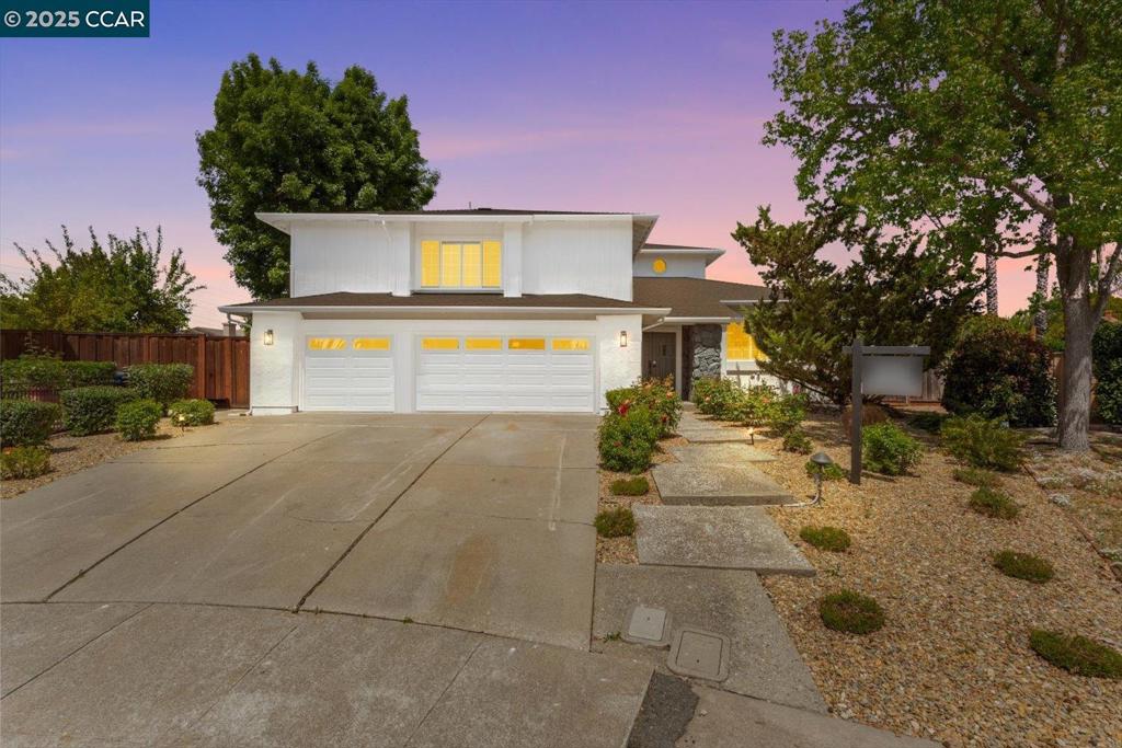 Welcome to 110 Santa Rosa Place—a beautifully updated home nestled on a quiet, tree-lined cul-de-sac in one of San Ramon's most sought-after neighborhoods. This charming residence combines modern upgrades with timeless style and is perfectly positioned near award-winning schools, parks, shopping, and dining. Featuring beautiful views of the hills and abundant natural light. Recently updated kitchen with quartz countertops & stainless steel appliances. Gorgeous waterfall island and great room perfect for entertaining. Cozy family room with fireplace. Features a formal dining room and a living room with an open floor concept. Enjoy the oversized master bedroom with a private balcony, walk-in closet & updated en-suite bath. A gorgeous second bedroom with a custom level nook, and then a convenient 4th bedroom on first floor. Perfect layout for modern families. Low-maintenance backyard with patio backs to open space, ideal for BBQs & outdoor gatherings. Central A/C, dual-pane windows, and a big 3 car garage. Gorgeous home on a court in sought after San Ramon. Absolutely everything you want in a house. A must see.