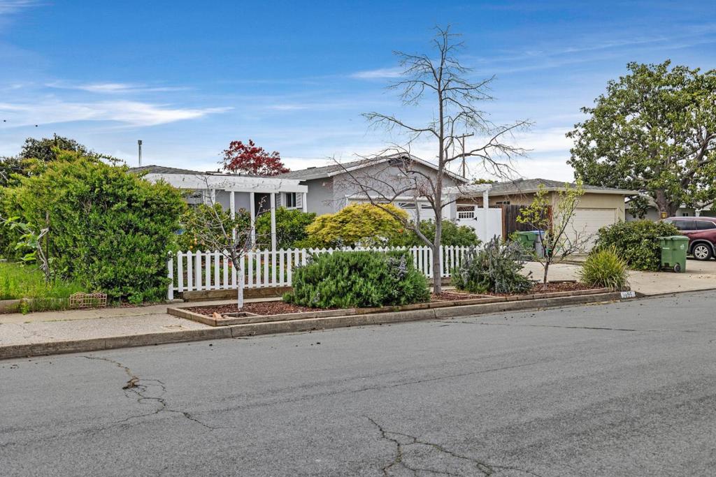 This charming one-story home is situated in a desirable Cambrian neighborhood. Convenient location, minutes away from freeways, shopping and restaurants Some of the features of this wonderful home: 3 bedrooms 2 baths approx. 1356 Sq. Ft. home on approx. 5663 Sq. Ft lot Painted inside (within past 3 years) and outside 2023, Crown moldings, recessed lighting in dining, Copper plumbing. tankless water heater, the house was extended both in living area (1984) and master bedroom ( added master bathroom), fan lights, Furnace is 1-2 years old located in the attic. upgraded electrical, dim switch lights, Updated both bathrooms, master has big stall shower with stone tile. Updated kitchen with skylight, Corian and wood countertops, tile floors in kitchen and dining area, walk in closet in master, Beautiful hardwood floors, Double pane windows and sliding glass door opens to the backyard, 2 trelis in front and back, raised garden boxes with fuit and vegetable bushes Heavenly garden with lots of fruit trees; Mandarin & Valencia Orange trees, Lemon treee, Asian Pear tree, Espalliat Pear & Apple trees , fruit salad tree, (Apricot, Peach, Plum, Nectarine) Blueberry bushes, Strawberry patches, Pomegranate tree (possibly ornamental) Drapes are part of staging and not included in the sale