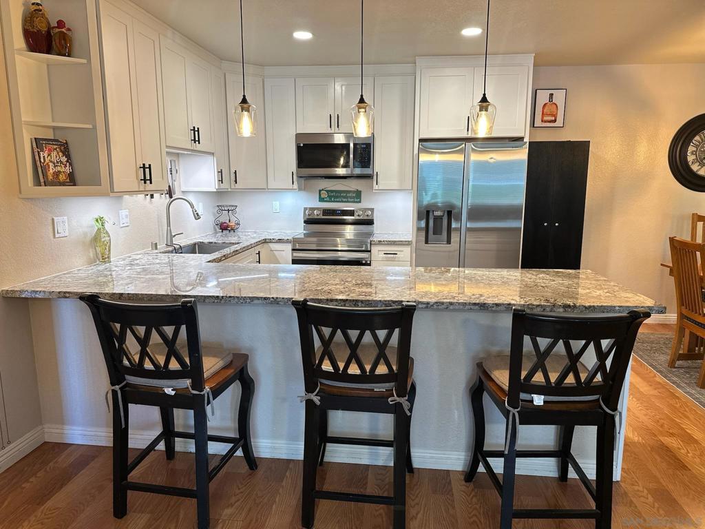 Welcome to this beautifully updated and well-appointed 2-bedroom, 2-bath condominium in the heart of San Marcos, California. This cozy and thoughtfully remodeled home blends comfort and convenience. This home features a modern kitchen with updated finishes, open living/dining area, and refreshed fixtures. Complex features a dog park and nearby there is a park and water pad for the children. Centrally located with quick freeway access for easy commuting. Close to shops, restaurants, entertainment, and community activities. Approximately 20 minutes to the beach! This property offers an ideal blend of charm and practicality in a sought-after San Marcos neighborhood. Welcome to this beautifully updated and well-appointed 2-bedroom, 2-bath condominium in the heart of San Marcos, California. This cozy and thoughtfully remodeled home blends comfort and convenience. This home features a modern kitchen with updated finishes, open living/dining area, and fixtures. Complex features a dog park and nearby there is a park and water pad for the children. Centrally located with quick freeway access for easy commuting. Close to shops, restaurants, entertainment, and community activities. Approximately 20 minutes to the beach! This property offers an ideal blend of charm and practicality in a sought-after San Marcos neighborhood.