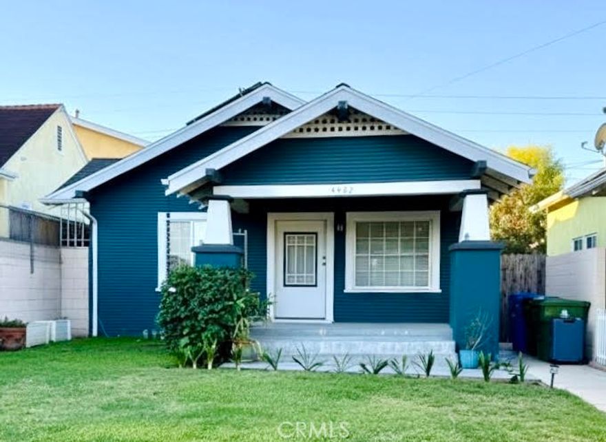 Welcome home to timeless Craftsman elegance and modern California living at 4562 Lomita Street — a residence that beautifully balances historic charm, privacy, and sustainable luxury. Perched on a hill along one of Mid-City’s most sought-after streets, known for its classic Craftsman homes and city vistas, this property offers tranquil seclusion with unbeatable proximity to shopping, dining, and everything the city has to offer. Positioned below recent neighborhood sales to encourage strong activity and competitive offers.
A spacious, level front yard framed by mature trees and fencing provides rare privacy and serenity. This expansive outdoor area, among the largest on the street, offers space to garden, play, or simply unwind. The broad front porch invites you to relax and enjoy the peaceful, tree-lined surroundings.
Inside, the home celebrates its true Craftsman heritage with original built-ins, rich moldings, and handcrafted details, all seamlessly blended with modern updates. The kitchen was tastefully renovated with enduring materials, including luxurious natural quartzite counters, a choice echoed in one bathroom — combining timeless design with lasting quality. Light fills the open floor plan, designed for easy entertaining and everyday comfort.
Out back, enjoy a private, low-maintenance yard with a large composite deck ideal for outdoor dining and lounging, plus an adjoining concrete patio for gatherings. A Jacuzzi spa adds relaxation, while the custom playhouse tucked in the corner creates a charming and versatile outdoor feature.
Modern comfort meets sustainability with a 100% paid-off solar system and Level 2 EV charger that powers your car directly from the sun. A gated concrete driveway accommodates three vehicles comfortably.
More than a house, this is a beautifully preserved piece of Los Angeles history — reimagined for today’s eco-conscious homeowner. With its hillside setting, exceptional privacy, and thoughtful upgrades, 4562 Lomita Street stands as a showcase of craftsmanship, comfort, and connection to the city’s vibrant heart.
KEY FEATURES:
True Craftsman Architecture
Full Remodel since original purchase
Gated 3-Car Parking (Concrete Driveway)
Solar Panels & EV Charger Included
Perched on coveted Mid-City hill
Spacious, private front yard
Composite deck (back) + concrete porch
Quartzite kitchen and bath counters
Jacuzzi spa & playhouse