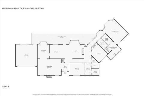 Tiny photo for 6421 Mount Hood, Bakersfield, CA 93309 (MLS # SR26047337)