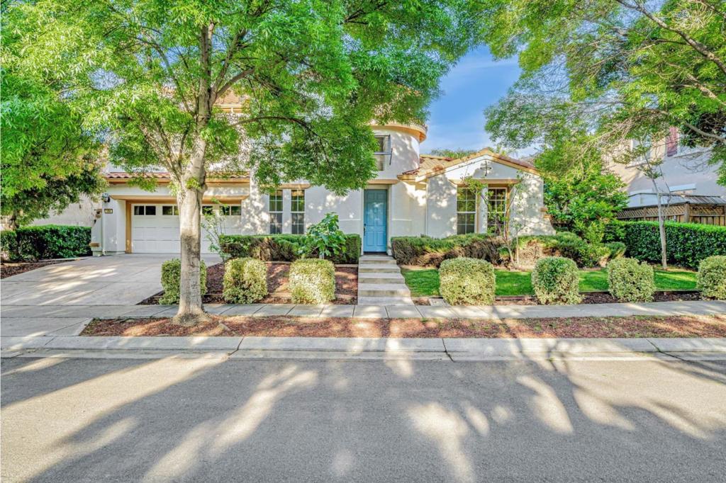 Newly remodeled, stunning 4,082 sq. ft. residence in Mountain House, gracefully situated on a generous 7,723 sq. ft. lot. This spacious Mediterranean-style home offers 5 grand bedrooms and 4.5 well-appointed bathrooms, featuring a thoughtfully designed layout and beautiful landscaping. Including two luxurious primary suites, one featuring an oversized soaking tub and a walk-in closet. The gourmet kitchen boasts brand-new appliances, an oversized island with double sink, a true haven for culinary enthusiasts. Soaring ceilings and new SPC flooring enhance the open, and airy atmosphere. Enjoy cozy evenings by the fireplace in the expansive family room, seamlessly connected to the kitchen. Additional highlights include a formal dining room and a charming breakfast room open through sweeping French doors into a serene, landscaped backyard oasis, inviting the outdoors in the ultimate setting for refined entertaining. The indoor laundry room is fully equipped with a washer and dryer. Central air conditioning and heating ensure year-round comfort. Located in the highly sought-after Lammersville Joint Unified School District, this exceptional home offers the perfect blend of luxury, comfort. Don't miss the opportunity to make this beautiful Mountain House residence your own.