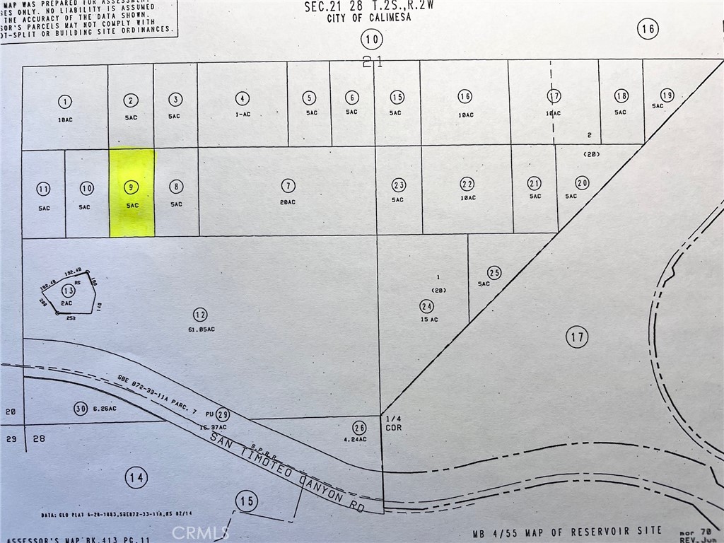 5 ACRES SAN TIMOTEO CANYON ROAD BEAUMONT/CALIMESA