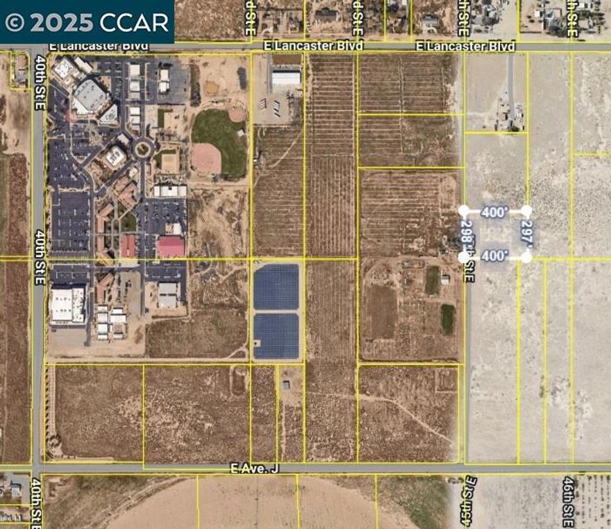 Excellent adjacent parcels – APN# 3150-002-005 and 006 – adding up to 7.25 acres in east Lancaster can be sold together or separately! Zoning is RR2.5 (Rural Residential – One Dwelling per 2.5 acre lot). Parcels are located east of Lancaster Baptist College at 40th Street E and are one parcel south of Lancaster Blvd. Parcels offer an excellent investment opportunity in immediate path of future growth. All data is provided without verification or warranty. Buyer to verify all data and suitability for Buyer's intended use. (Longitude/Latitude: 34.693986°/-118.049575°)