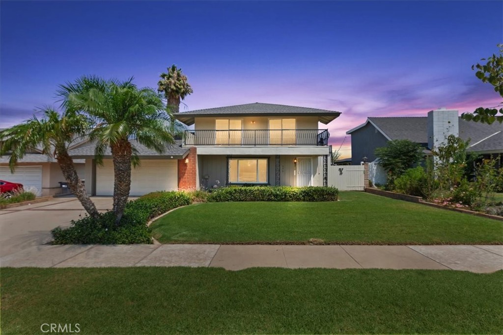 Very sharp 5 bedroom 2 bath home with 1707 square feet on an oversized lot in a wonderful Corona neighborhood with LOTS of upgrades! AND, you get a stunning built in pool! Great curb appeal! Interior freshly painted. As soon as you enter this classic and stylish home, you will fall in love! The oversized step-down formal living room has carpeted floors, a ceiling fan, crown molding and a big picture window overlooking the front yard. Walk into your upgraded kitchen that features Corian countertops, lots of REAL wood cabinets, built in double oven, gas cooktop, microwave and dishwasher! Plus, tile floors, recessed lighting, a ceiling fan and a window overlooking the pool. And, there’s a dining area off the kitchen. Off the kitchen is a family room with a wood burning brick fireplace with a raised hearth and a wood mantle. Also, built-in shelves, crown molding, ceiling fan and doors to both the backyard and garage. The downstairs primary bedroom has laminate flooring, a walk-in closet, crown molding, a sliding glass door that opens to the backyard/pool area and it shares a hall bath. So, you can have your own private bathroom! The remodeled hall bath has a step-in shower that is all tiled, nice vanity and tile floors. The house also features central air and heat, a whole house fan and upgraded dual pane windows throughout the home. Walk up the stairs to 4 more bedrooms and a 2nd bath. Two of the bedrooms overlook the front of the house and have sliding glass doors that lead to large balcony. Great place to sit on cool mornings and evenings! Plus, you get a nice view of the mountains! Bedrooms three and four overlook the backyard/pool area and also have a view of mountains to the north PLUS a peek-a-boo city lights view! The upstairs hall bath has a remodeled tub/shower with lots of tile, nice vanity and tile floors. In the upstairs hall there’s a pull-down ladder to the attic. Great for extra storage! Now, to backyard! There’s a HUGE 15’ x 45’ solid patio cover with 3 ceiling fans! The pool has been replastered and looks like new! It has a diving board, a water slide and a fountain! Lots of concrete, planter areas and grass. Plus, a pool shed AND a covered swing area. Off the side of the house is 6’ x 8’ storage shed. Automatic sprinklers all around. The 2 car garage has a roll up door with auto opener and LOTS of cabinets, shelves and a workbench. SO MUCH MORE! Please view all the pictures and the virtual tour then call Steve for your private tour!